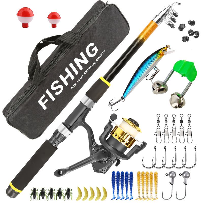 Telescopic Fishing Rod Set Fib - Freshwater Line review and price