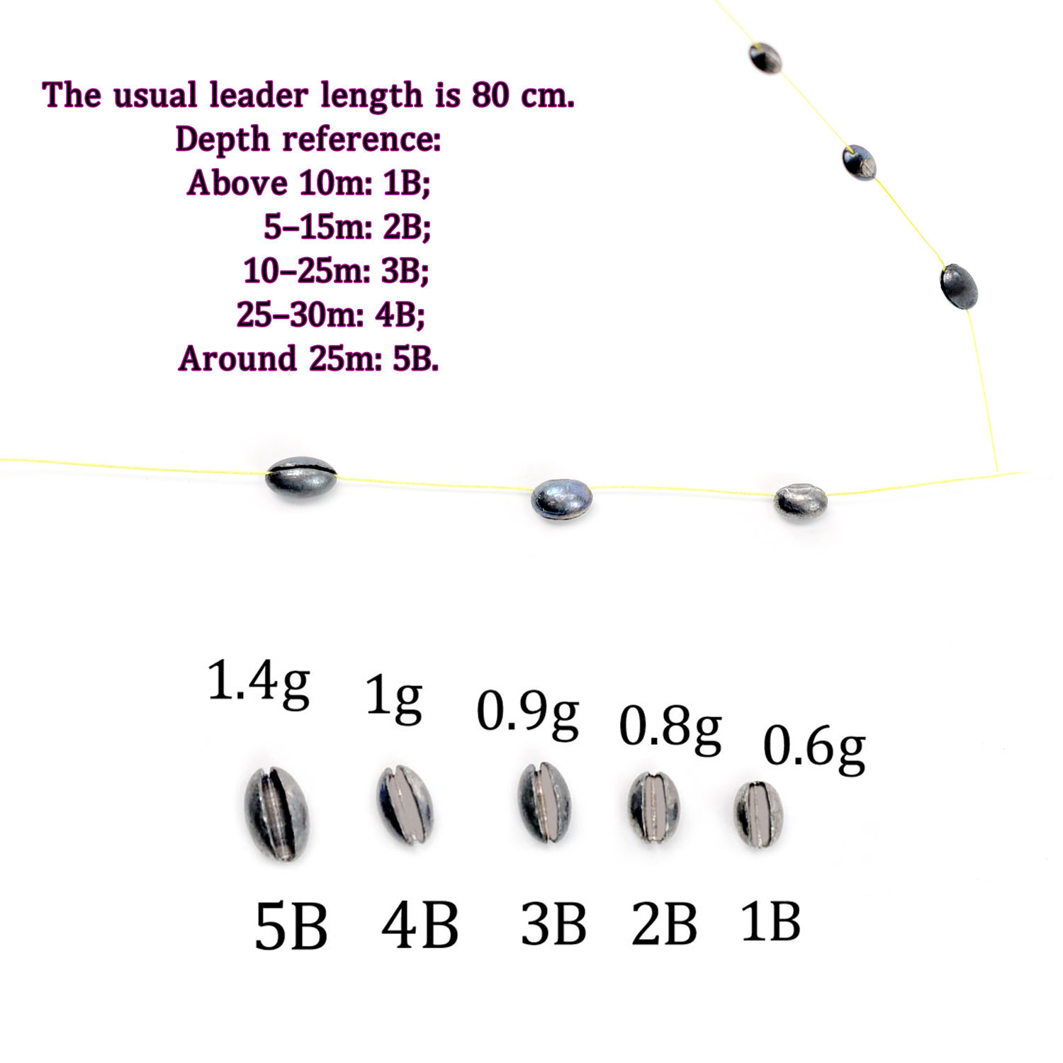 Multi Size Taper Metal Sinkers - Saltwater Line review and price