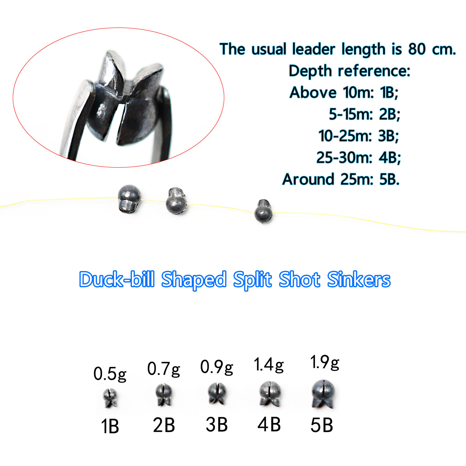 Multi Size Taper Metal Sinkers - Saltwater Line review and price